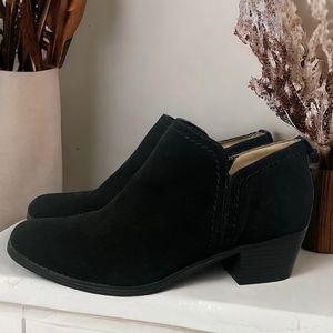 Naturalizer Zarie Boot Ankle Boot Black Suede Leather Size 9 M